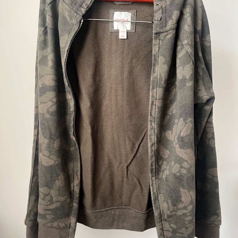 Cat & Jack camouflage zipper hoodie